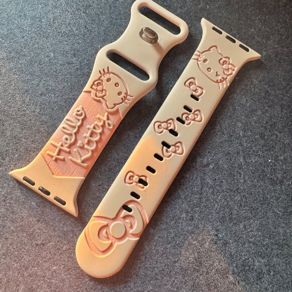 Hello Kitty Silicone Apple Watch Band 38/40/41 mm - Picture 1 of 6